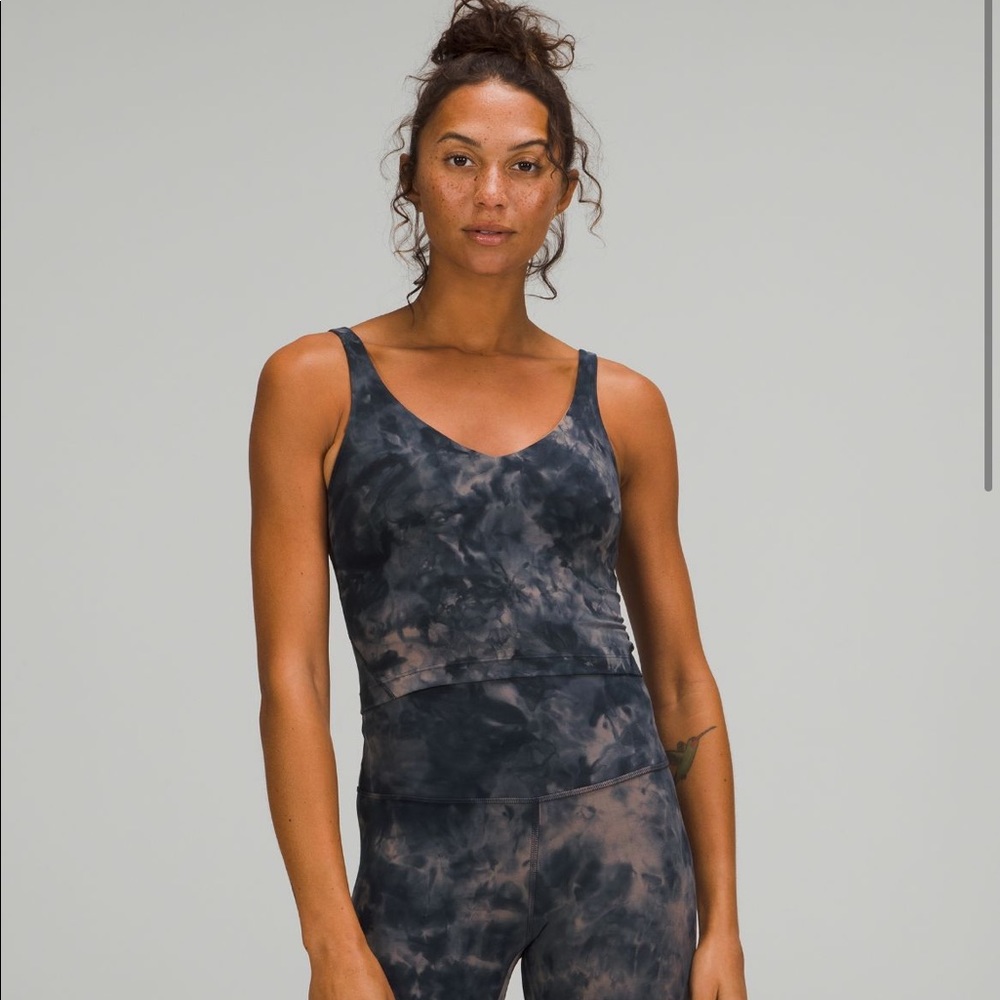 Lululemon Align Tank Diamond Dye Lunar Rock True Navy